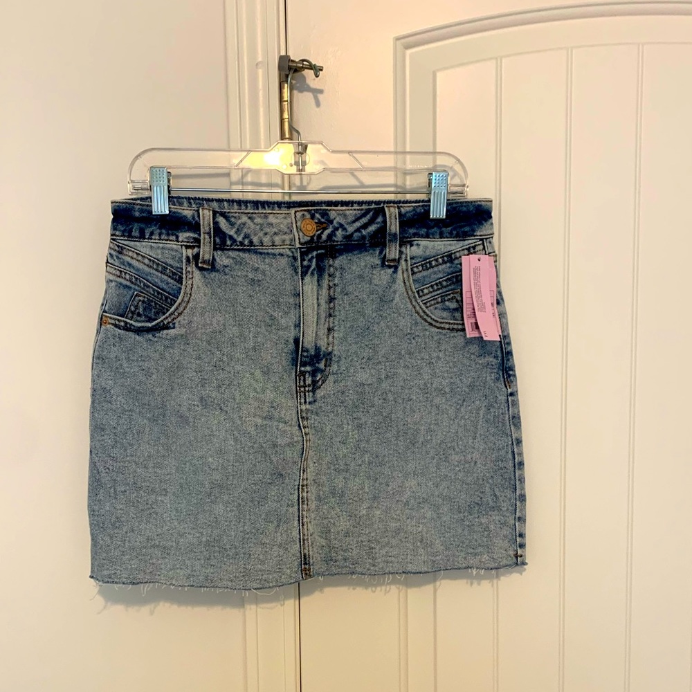 High Waisted Jean Skirt